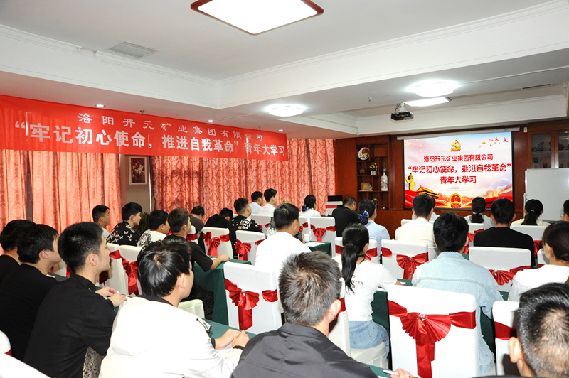 開元集團組織青年員工進行“牢記初心使命，推進自我***”大學習